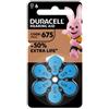 DURACELL ITALY SRL Duracell Easy Tab 675 Blu Batteria Per Apparecchio Acustico6 Pezzi