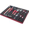 SOGI Assortimento di 11 utensili SOGI TER-09 - martelli vari - chiavi registrabili - pinze per seeger - vassoio in EVA