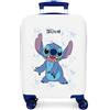 Disney Joumma Disney Happy Stitch Valigia da cabina bianca 33 x 50 x 20 cm Rigido 2 kg Chiusura a combinazione laterale ABS 2 kg 33 L Bagaglio a mano