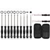 Hippotech 10pcs Kit di Strumenti di Regolazione del carburatore con Custodia per Il Trasporto per Piccoli Motori a 2 Tempi Walbro Zama Weed Eater Ryobi Stihl ATV Echo