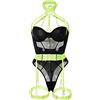 Cocila Completo Intimo Body in Pizzo con Reggicalz Catsuit Donna Aperta Vestito per Natale Perizoma Sexy Filo Camicia da Notte Invernale Vestiti Erotici Abbigliamento Sportivo