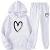 JokeLomple Tuta Donna Completa Cotone - Tuta da Ginnastica Curvy Jogging Tracksuit Tute Sportive Donne Tuta Taglie Forti Taglie Forti Tuta da Ginnastica Casual e Morbido Streetwearl