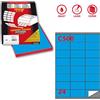 MARKIN Etichetta adesiva C/500 blu 100fg A4 70x36mm (24et/fg) Markin