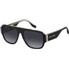 Marc Jacobs Marc 756/S Occhiali da Sole, Black Pattern Grey, 58 Uomo