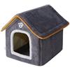 ＡＷＨＡＯ Cuccia per Cani/Gatti, Nido per Gatti al Coperto per Animali Domestici, Cuscino per Interni Autunno/Inverno, Rifugio per Animali Domestici, Tenda per, Grigio M
