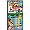 INABA Churu Meal Topper, Snack per Cani Cremoso con Pollo e Formaggio - 1 Pack (4 Stick x 14gr) - Condimento per Cibo Secco - Snack Cani Senza Conservanti o Coloranti Artificiali, Grain-Free