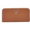 GUESS Laurel SLG Large Zip Around, Portafogli Donna, Cognac, Unica