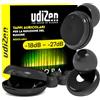 UdiZen Tappi per Orecchie Antirumore Insonorizzanti per Viaggiare Dormire Studiare -18dB ~ -27dB UdiZen Aurora 1 Paio Inserti Auricolari Ergonomici Riutilizzabili Riduzione Rumore SNR Regolabile con Custodia