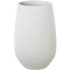 DRW Vaso da pavimento in ceramica in bianco opaco 30 x 30 x 60 cm