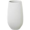 DRW Vaso da pavimento in ceramica bianco opaco 30x30x70 cm