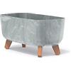 Prosperplast Gracia - Vaso da fiori rettangolare, 19,5 x 39 x 18,7 cm, per interni ed esterni, per fiori da giardino, resistente alle intemperie