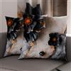 PETTI Artigiani Italiani - Coppia di Federe Cuscino 45x45 cm in Microfibra, Cuscini Arredo Camera da Letto, Divano, Salotto, Set 2 Fodere Copricuscino, Federa Floreale 06 18, 100% Made in Italy
