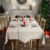 Emma Barclay Set da tavola natalizio con renne, 10 pezzi, color crema (tovaglia 60 x 84 cm, runner da tavola 13 x 90 e 8 tovaglioli