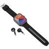 Bewinner Smart in 1 con Auricolari, Smartwatch Touch Screen TFT da 2,01 Pollici, Chiamata Bluetooth Riproduzione Musicale Conteggio Passi Orologio Sportivo NFC per IOS per Android