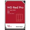 Western Digital WD Red Pro 16TB per NAS Hard Disk interno da 3.5", 7200 RPM Class, SATA 6 GB/s,