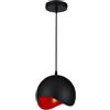 GTV Mavia lampada sospesa 1x40 W nero OS-MAV-12-DEC