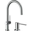 Hansgrohe Set rubinetto da cucina Hansgrohe Talis M54 72843000, dispenser di liquidi Hansgrohe 40438000