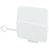 A ABSOPRO Copertura Gancio Traino Paraurti Anteriore Per BMW Serie 1 11-14 | Bianco Puro, 1 Pezzo, Plastica, Codice OE 51117292947, Lato Anteriore, Per BMW 125i 2011-2012, Per BMW 118i 2012-2014