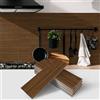 AMOYUN PVC Adesivi Parete, 12 Piastrelle Adesive Pavimento Effetto Legno Autoadesiva Resistente al Calore Impermeabile Backsplash per Cucina Soggiorno Camera Letto 10cm x 30cm