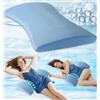 Hydomi Cuscino di supporto lombare per alleviare il dolore alla schiena: cuscino lombare per dormire, cuscino rinfrescante in memory foam, cuscino a cuneo per chi dorme sul fianco, sulla schiena e sullo
