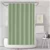 LUKDUNG Tenda da Bagno 180 x 180 cm, Anti Muffa, per Vasca e Doccia, in Tessuto PEVA Impermeabile e Lavabile, con 12 Anelli, Verde
