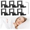 Dreamsolearoy 6 Supporti per Materasso per Telaio del Letto, Guarnizioni per Materasso Antiscivolo, Colore Nero, per Materassi Regolabili, in Metallo, per Telaio in Metallo, Tappetino Antiscivolo
