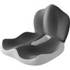 Generic Reenly - Cuscino per schienale e seduta, in memory foam, con design ergonomico, cuscino per seduta integrato a forma di L, cuscino per seduta antiscivolo, supporto lombare traspirante (nero)