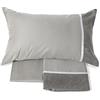 Fazzini GALUCHAT Completo lenzuola -2 piazze-GRIGIO