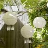 Lights4fun Set di 6 Lanterne Cinesi 30cm con LED Bianco Caldo ad Energia Solare per Giardino ed Esterni