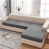 ZZDZW Copridivano 3 Posti con Penisola Copri Divano Angolare a Destra a Sinistra Elasticizzato Copridivani a SX a DX Elasticizzati Universali Copertura Fodera per Divano Sofa Cover