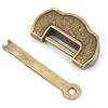 Jeanoko Lucchetto antico cinese lucchetto vintage antico stile retrò chiave di blocco per armadietto cassetto portagioie(3.5 * 1.9 * 1.1cm/ 1.4 * 0.7 * 0.4in)