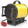DAHTEC Termoventilatore 9000W - Stufetta Elettrica Portatile - Riscaldamento Industriale - Maniglia, Termostato e Protezione da Surriscaldamento (Giallo)