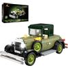 JMBricklayer Kit per auto d'epoca per adulti con luci 50001 Kit per auto modello retrò classico Auto d'epoca Decorazioni per display da collezione Costruzioni giocattolo Regali per uomini Ragazzi