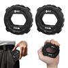 xyuayamz Hand Grip, Allenamento Avambraccio, 2 Livelli di Resistenza Allenamento Mani, Portatile Grip Trainer, Palla Antistress Mano per l'Allenare della Forza di Avambraccio e Mano, 2 Pezzi, Nero