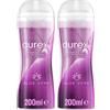 Durex Massage 2in1 Aloe Vera Gel Lubrificante 2x200 ml