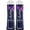 Durex Eternal Connection, Lubrificante Sessuale Intimo, Gel Adatto per Rapporti Intimi e Sesso Anale, 100 ml 2x1 pz