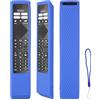 CTRLBETTER Custodia per telecomando in silicone compatibile con Philips HR45B-GJ01 BRC0984501 HR45B-GJ06 YKF474-B013 TV telecomando copertura protettiva antiurto con cordino (Blu)