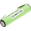 TECHTEK Batterie 700mAh compatibile con [Braun] BT3020, BT3021 (5516), BT3040 (5517), BT5010, BT5040, BT5050, BT5060 (5542), BT5070, BT5090, BT7020 (5542), BT7050, BT7940 Cruzer Beard 5, FBA
