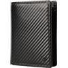 Lavalen Portafoglio Uomo Pelle Vera - Portamonete Uomo Elegante con Blocco RFID - Porta Carte di Credito Grande Verticale - Wallet for Men - Portafoglio Slim con Portamonete - Idee Regalo Papá, Nero C