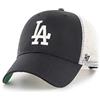 47 Los Angeles Dodgers MLB Most Value P. Branson Nero Bianco Berretto da Camionista Regolabile