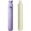 Homealexa Borsa dell'acqua calda grande e lunga da 2 litri con custodia - Borsa morbida per collo e spalla, 73 x 14 cm - Borsa extra lunga per bambini