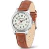 PINIDOUS Orologio per Donna Orologi Analogici al Quarzo Mini Orologio da Donna Elegante Facile Lettura Impermeabile Cinturino in Pelle Stile Classico Semplice Elegante Orologi da Polso da Donna (Marrone)
