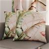 PETTI Artigiani Italiani - Coppia di Federe Cuscino 45x45 cm in Microfibra, Cuscini Arredo Camera da Letto, Divano, Salotto, Set 2 Fodere Copricuscino, Federa Floreale 191, 100% Made in Italy