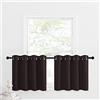 NICETOWN Blackout Cucina Pannello W52, Tessuto, Toffee Brown, W52 L24-2 Panels