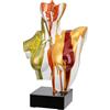 Casablanca modernes Design Casablanca Bella Scultura in resina e marmo lucido - Multicolore - Forma Donna - Altezza 39 cm x Larghezza 27 cm