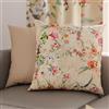 PETTI Artigiani Italiani - Coppia di Federe Cuscino 45x45 cm in Microfibra, Cuscini Arredo Camera da Letto, Divano, Salotto, Set 2 Fodere Copricuscino, Federa Spring Tortora, 100% Made in Italy