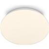 BRILONER - Plafoniera LED, protezione da polvere e spruzzi d'acqua, 12W, 1300lm, lampada soffitto, plafoniera soffitto, plafoniere da soffitto, plafoniera bagno, 27x6,5 cm, bianco