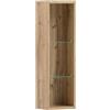 Schildmeyer Scaffale Duo 140239 - Scaffale in legno di quercia, 21,6 x 16 x 70,7 cm