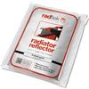 Radflek - Pannelli termoriflettenti per termosifoni, con strisce adesive termoriflettenti Radstik, confezione da 5 pannelli e 4 strisce Radstik, per isolare fino a 10 termosifoni