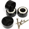 Slipstick CB511 Gambe per mobili, Nero, 1 Tall (4 Pack)